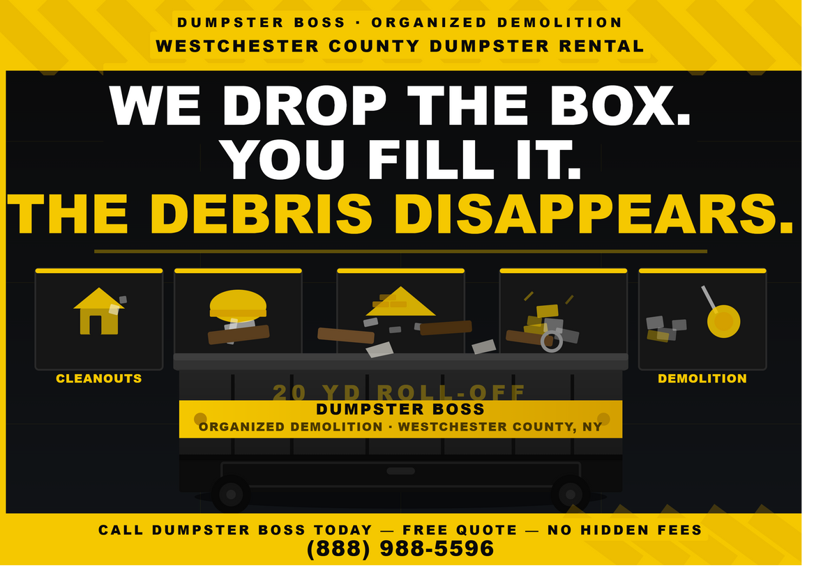 Westchester Dumpster Rental — No Debris Left Behind