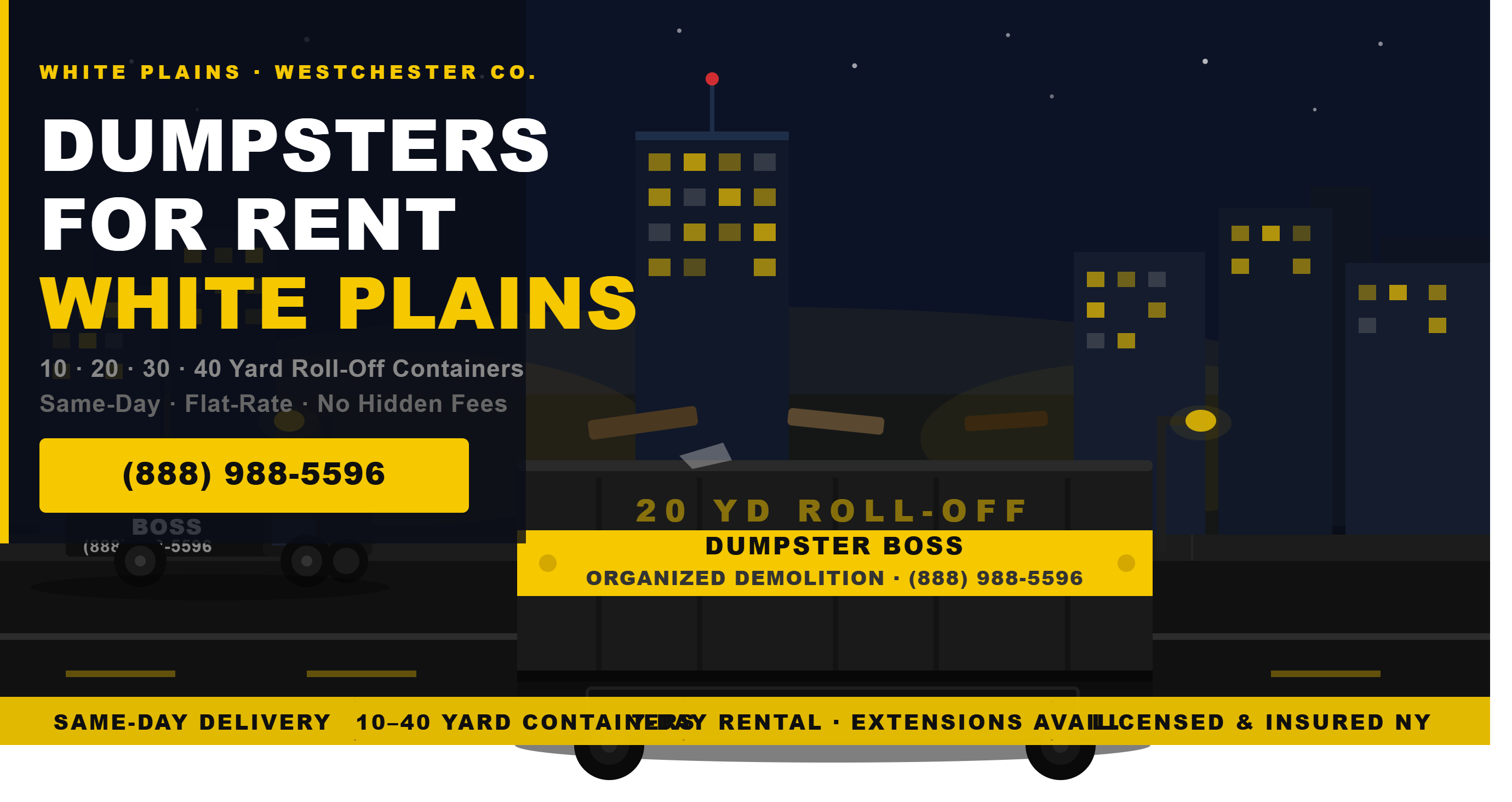 Dumpsters for Rent in White Plains